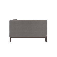 Bellamy Studios Mid Century Upholstered Modern Daybed, Full Size, Gray Linen