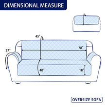Subrtex Reversible Sofa Slipcover Non-Slip Washable Couch Cover