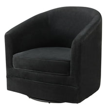 Gymax Set of 2 Modern Swivel Barrel Chair Velvet Accent Chair with Metal Base