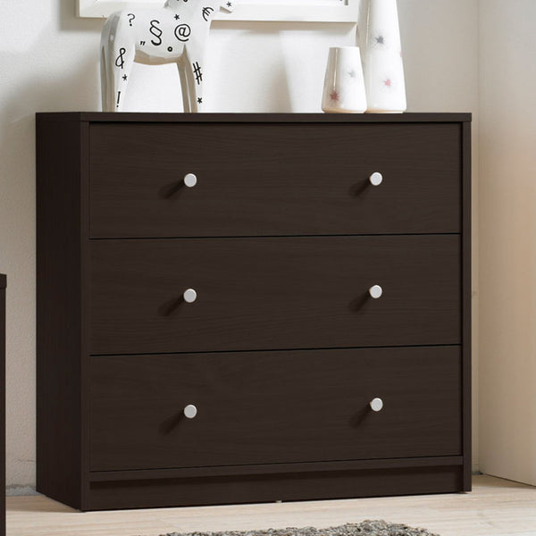 Tvilum Studio Collection 3-Drawer Dresser, Coffee