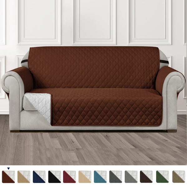 Subrtex Reversible Sofa Slipcover Non-Slip Washable Couch Cover