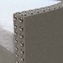 Boyd Sleep Manchester Gray Upholstered Tufted Daybed with Trundle, Twin