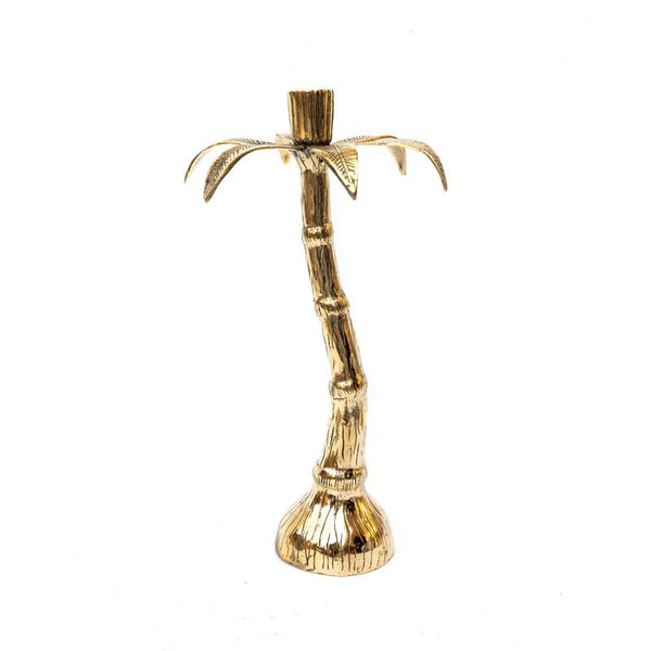 WAVY BRASS PALM TREE