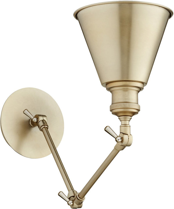 Wall Mount Light Fixture Aged Brass