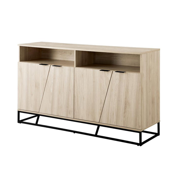 Walker Edison Ian 58" Angled Door Sideboard - Birch