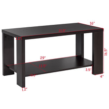 Costway Coffee Table Rectangular Cocktail Table Living Room Furniture