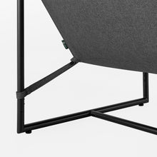Zinus Hayden Metal Framed Sling Accent Chair, Dark Grey