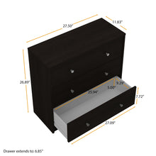 Tvilum Studio Collection 3-Drawer Dresser, Coffee