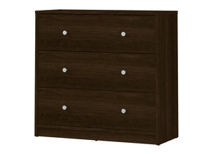 Tvilum Studio Collection 3-Drawer Dresser, Coffee