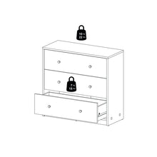 Tvilum Studio Collection 3-Drawer Dresser, Coffee