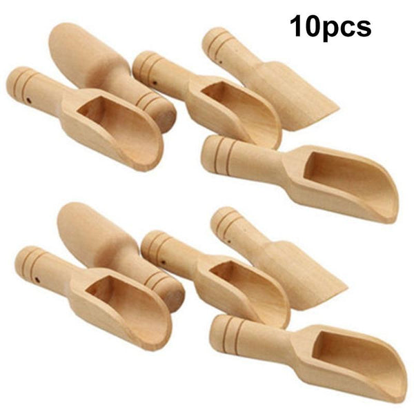 Wooden Kitchen Herb Powder Scoop