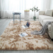Grey Carpet Tie Dye Plush Carpets