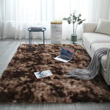 Grey Carpet Tie Dye Plush Carpets