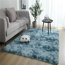 Grey Carpet Tie Dye Plush Carpets