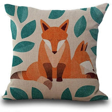 Fox Print Sofa Pillow Case